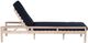 Linon Svana Natural/Navy Fabric/Wood Outdoor Chaise Lounger-4