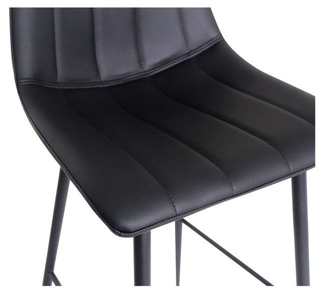 Moe's Home Collection Alib Matte Black-M2 Bar stool-2