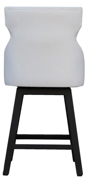 Nest Home Collections Lacey Barbury Pearl/Black Swivel Counter Stool-3