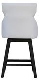 Nest Home Collections Lacey Barbury Pearl/Black Swivel Counter Stool-3
