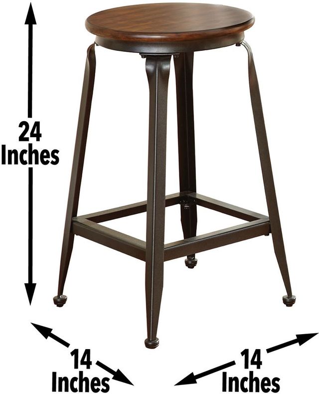 Steve Silver Co. Adela Black/Brown Counter Stool-2