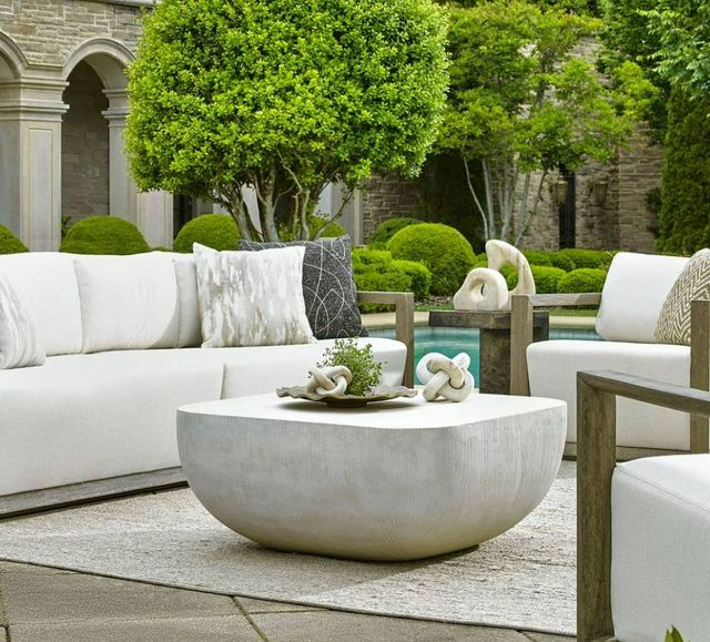 Uttermost® Alma Limestone Concrete Indoor-Outdoor Coffee Table-1