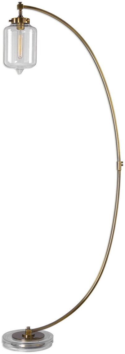 Uttermost Revere Gold Curved Floor Lamp-0