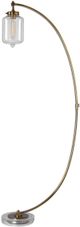 Uttermost Revere Gold Curved Floor Lamp-0