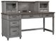 aspenhome® Caraway Aged Slate Single Pedestal Desk-0