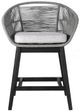 Armen Living Tutti Frutti Black/Grey Indoor Outdoor Counter Height Stool-1