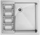 DCS 27" Brushed Stainless Steel Outdoor Beverage Chiller And Sink-0