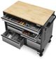 Gladiator® 41" Hammered Granite 9-Drawer Mobile Tool Workbench-5