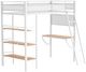 Coaster® Campus Matte White Youth Twin Loft Bed-0