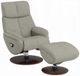 ACME Furniture Kandoro Gray Leather Manual Swivel Recliner and Ottoman-0