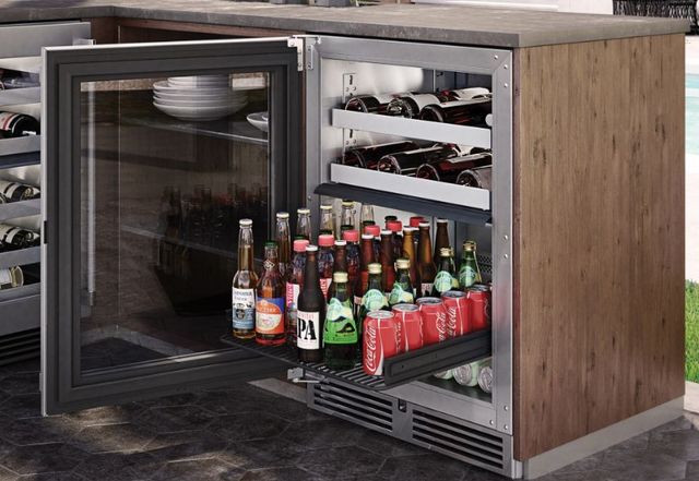 Perlick® Marine Signature Series Stainless Steel 24" Dual Zone Beverage Center-2
