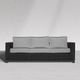 Enclover Trillium Black/Granite Sofa-1