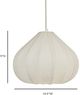 TOV Furniture Zubeda White Small Cotton Teardrop Pendant Lamp-2
