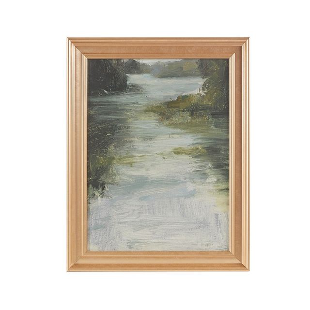 Olliix by Martha Stewart Estuary Multi-Colored Framed Glass Wall Art-0