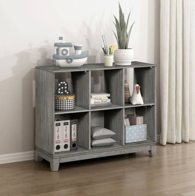 Homelegance® Garretson Gray 6-Shelf Bookcase-1