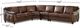 Hydeline® Belfast 4-Piece Caramel Brown Sectional-1