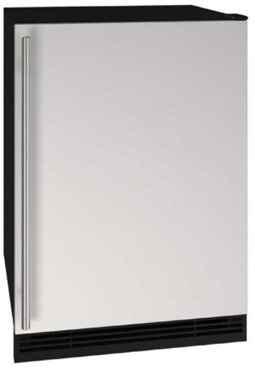 U-Line® Black/White 24" Compact Refrigerator-Freezer-0