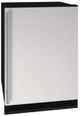 U-Line® Black/White 24" Compact Refrigerator-Freezer-0