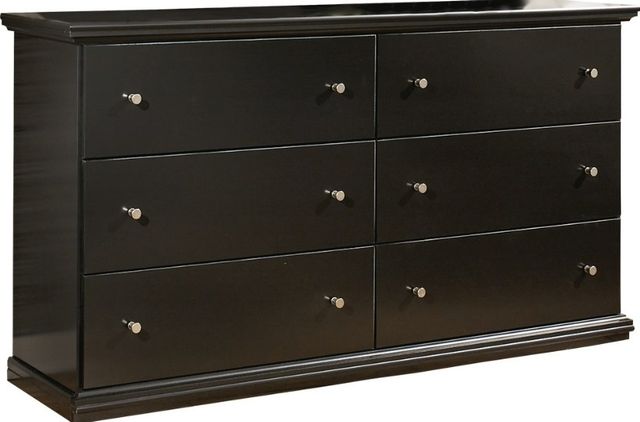 Signature Design by Ashley® Maribel 4-Piece Black Queen Panel Bed Set-2