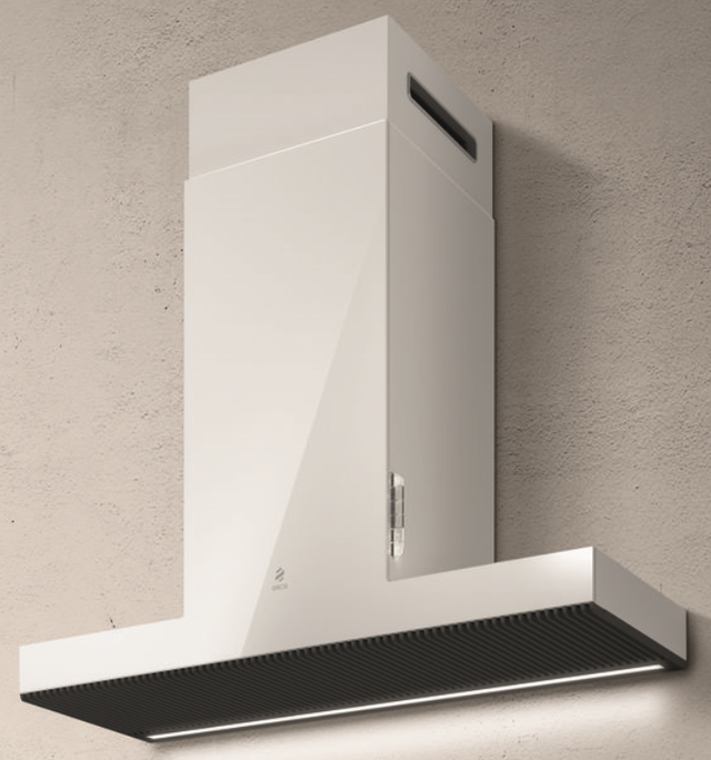 Elica Iconic Series Haiku 36" White Krion® Wall Mounted Range Hood-1
