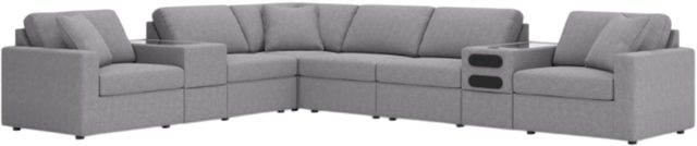 Signature Design by Ashley® Modmax 8-Piece Granite Modular Sectional with Audio and Storage Console-0
