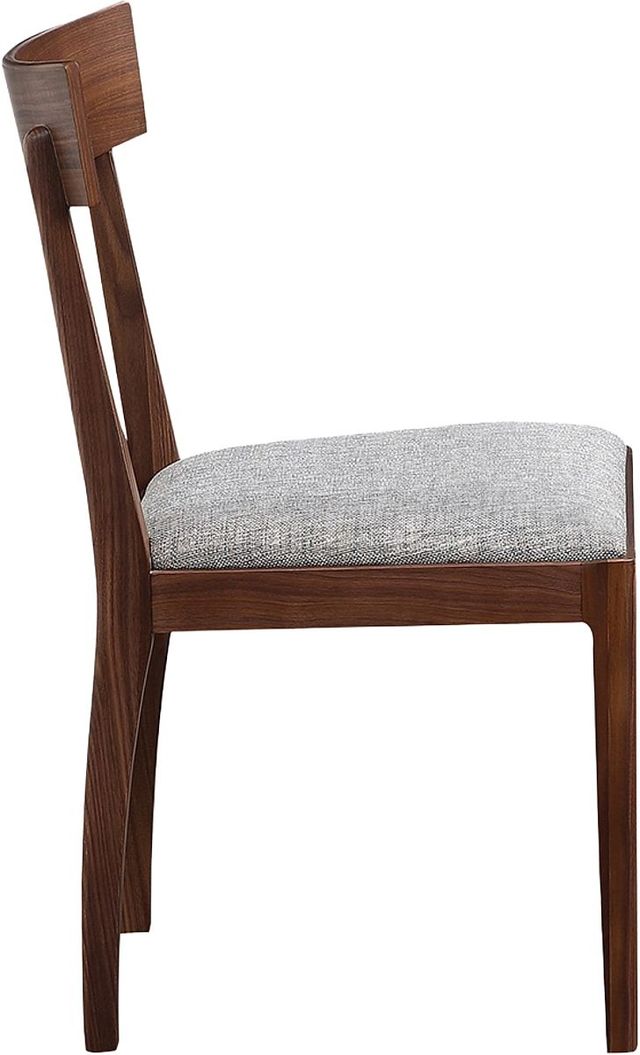 Moe's Home Collection Leone 2-Piece Walnut Brown Dining Chair Set-2