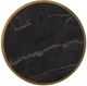 Furniture Classics Evry Slate Gray Side Table with Antique Brass Base-2