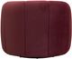 TOV Furniture Jasmine Berry Red Velvet Swivel Accent Chair-5