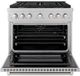 ZLINE Paramount 36" Satin Stainless Steel Pro Style Dual Fuel Range-1