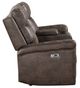 New Classic® Home Furnishings Quade Mocha Dual Power Reclining Loveseat-4