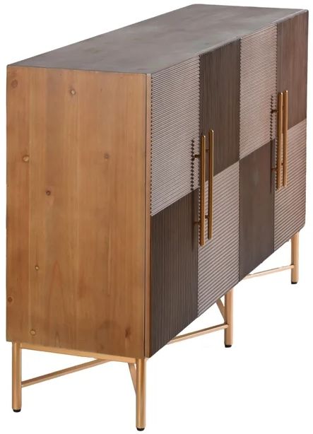 Stylecraft Dark Natural Wooden Cabinet-3