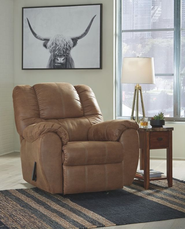 Signature Design by Ashley® McGann Saddle Manual Rocker Recliner-4