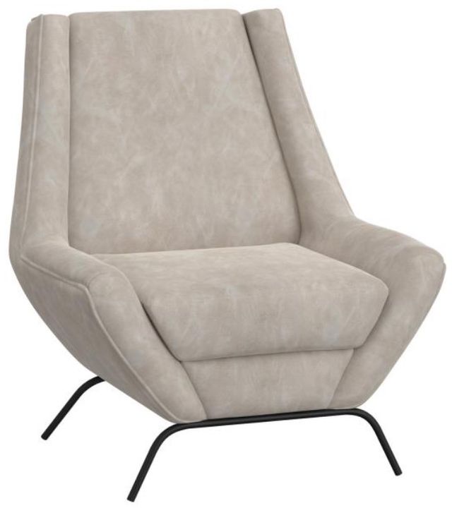International Furniture Direct Tyne Ivory/Black Accent Chair-0