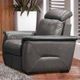 Fornirama 3782 Black Recliner with Adjustable Headrest-1