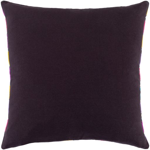 Surya Geometry Bright Purple 20"x20" Toss Pillow with Down Insert-3
