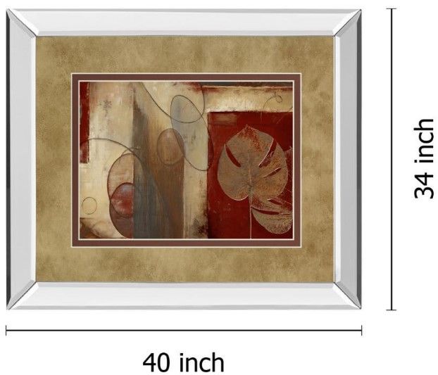 Classy Living Patricia Pinto Inspiration In Crimson 34" Wall Art-2