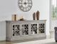 Martin Furniture Felicity Gray Four Door Console-1