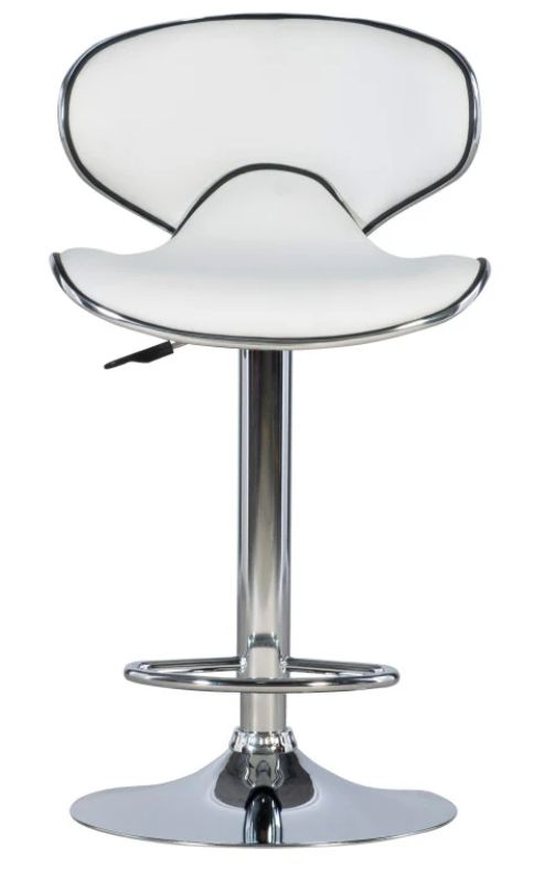Powell® Beldon White Adjustable Bar Stool-4