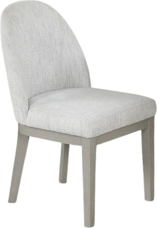 New Classic® Home Furnishings Essence 2-Piece Gray/White Upholstered Dining Chair Set-0