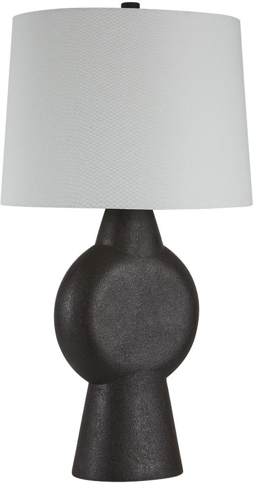 Renwil® Everren Fierra Stone Black Table Lamp-0