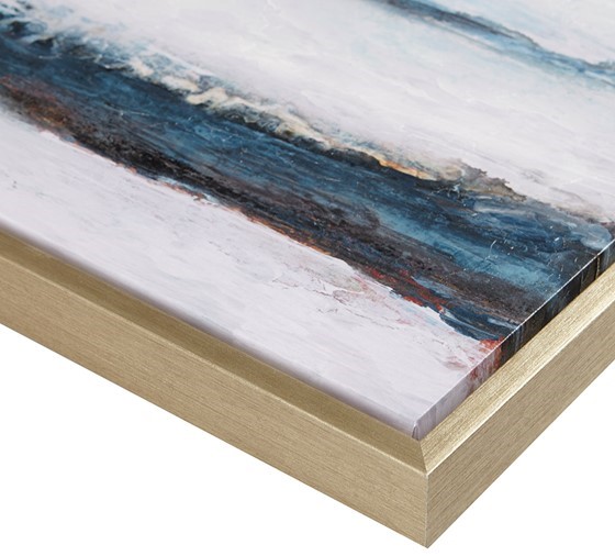 Olliix by Martha Stewart Blue Drift Multi Color Framed Embellished