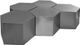 Meridian Furniture Hexagon Brushed Chrome Coffee Table-0