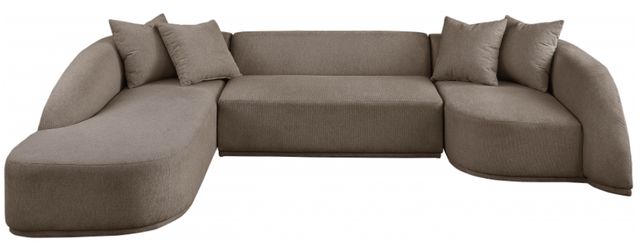 Meridian Furniture Rita 3-Piece Brown Sectional-1