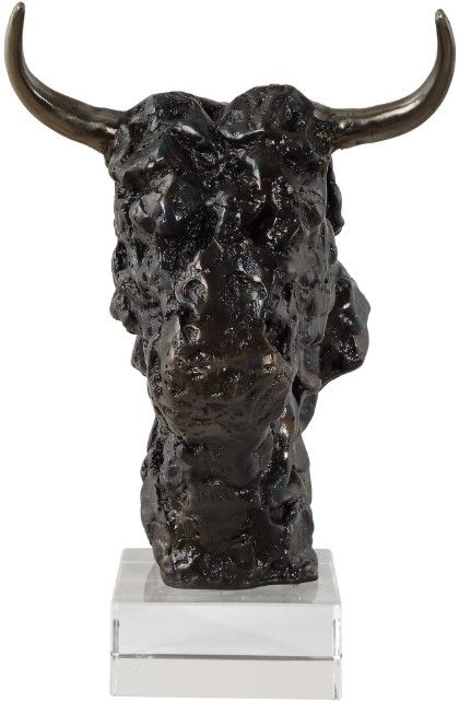 Uttermost® Bison Bust Bronze Sculpture-2