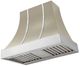 AGA Cascade 36" Fawn Wall Mounted Range Hood  with Polished Chrome Trim-0