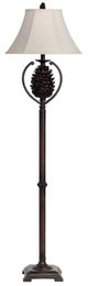 Crestview Collection Pine Creek Brown Floor Lamp-0