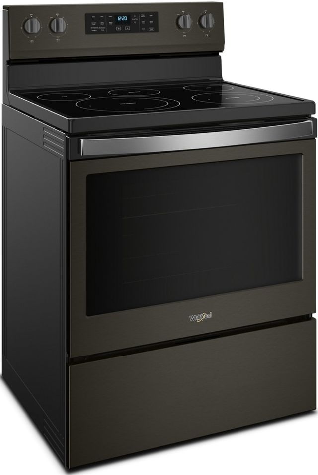 Whirlpool® 30" Fingerprint Resistant Black Stainless Free Standing Electric Range-2