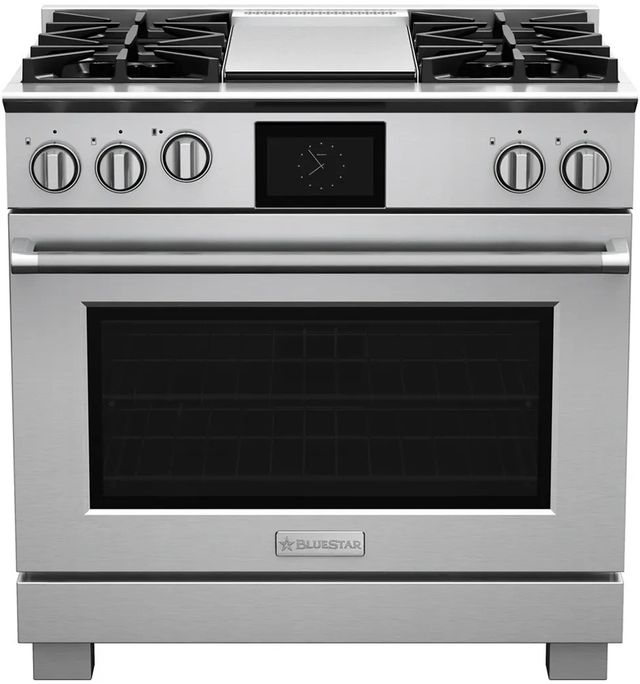 BlueStar® 36" Stainless Steel Pro Style Dual Fuel Range-0