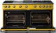 Viking® 5 Series 60" Daffodil Pro Style Gas (LP) Range with Polished Chrome Trim-1