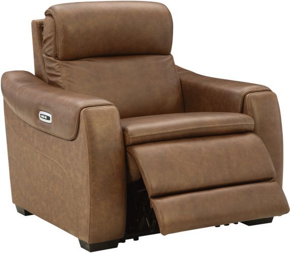 Signature Design by Ashley® Crowell Saddle Power Recliner with Adjustable Headrest-1